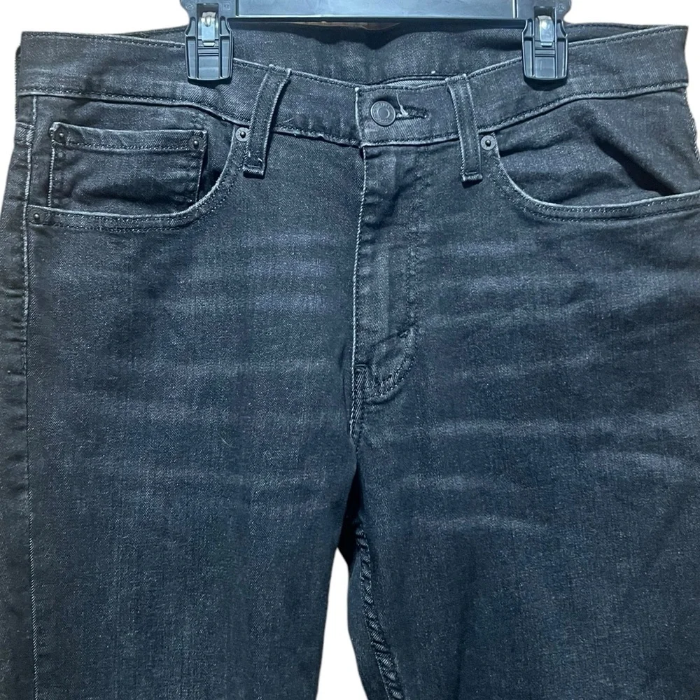 Levi's 511 Slim Fit Jeans Men Size 34 X 30 Dark Gray Black Wash Stretch‎